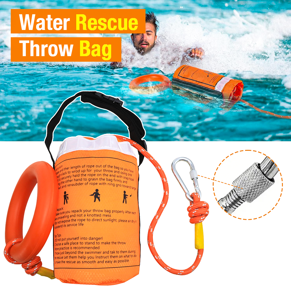 1SET Water Rescue Throw Bag, w - Fishing Kayak Crate incelemesi ve fiyatı