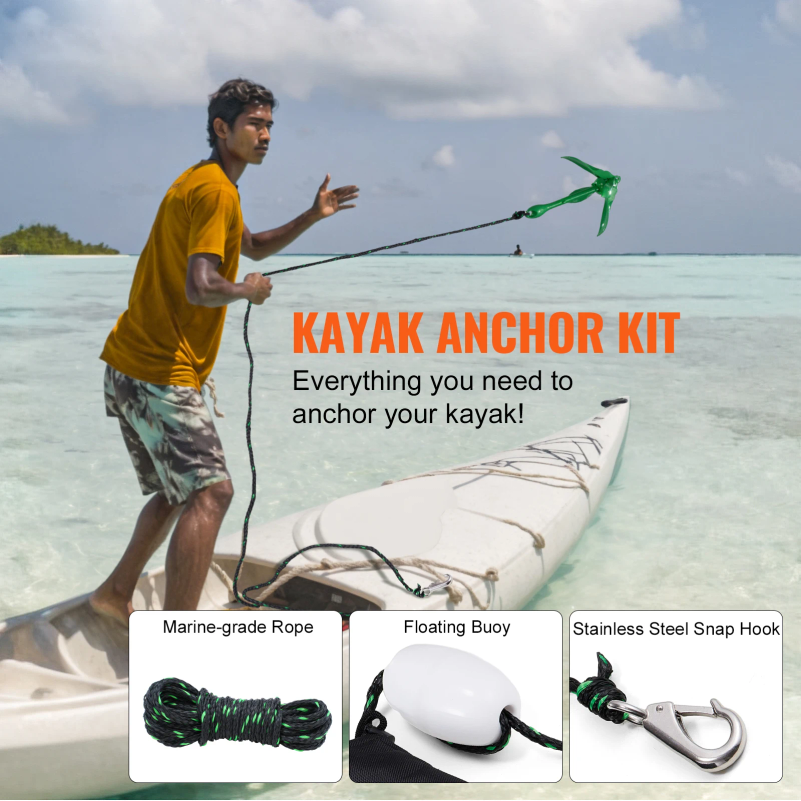 Kayak Anchor Kit 3.5 lb Paddle - Fishing Kayak Anchor incelemesi ve fiyatı
