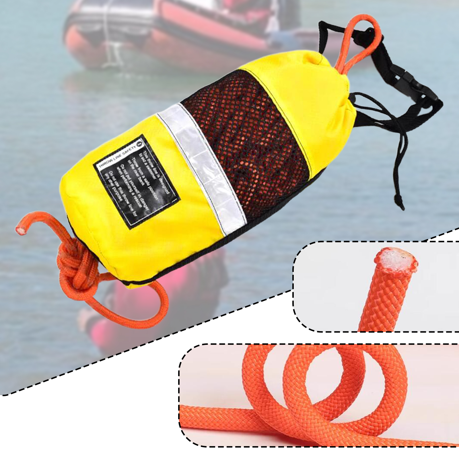 Throw Bag for Water Rescue Mar - Fishing Kayak Crate incelemesi ve fiyatı