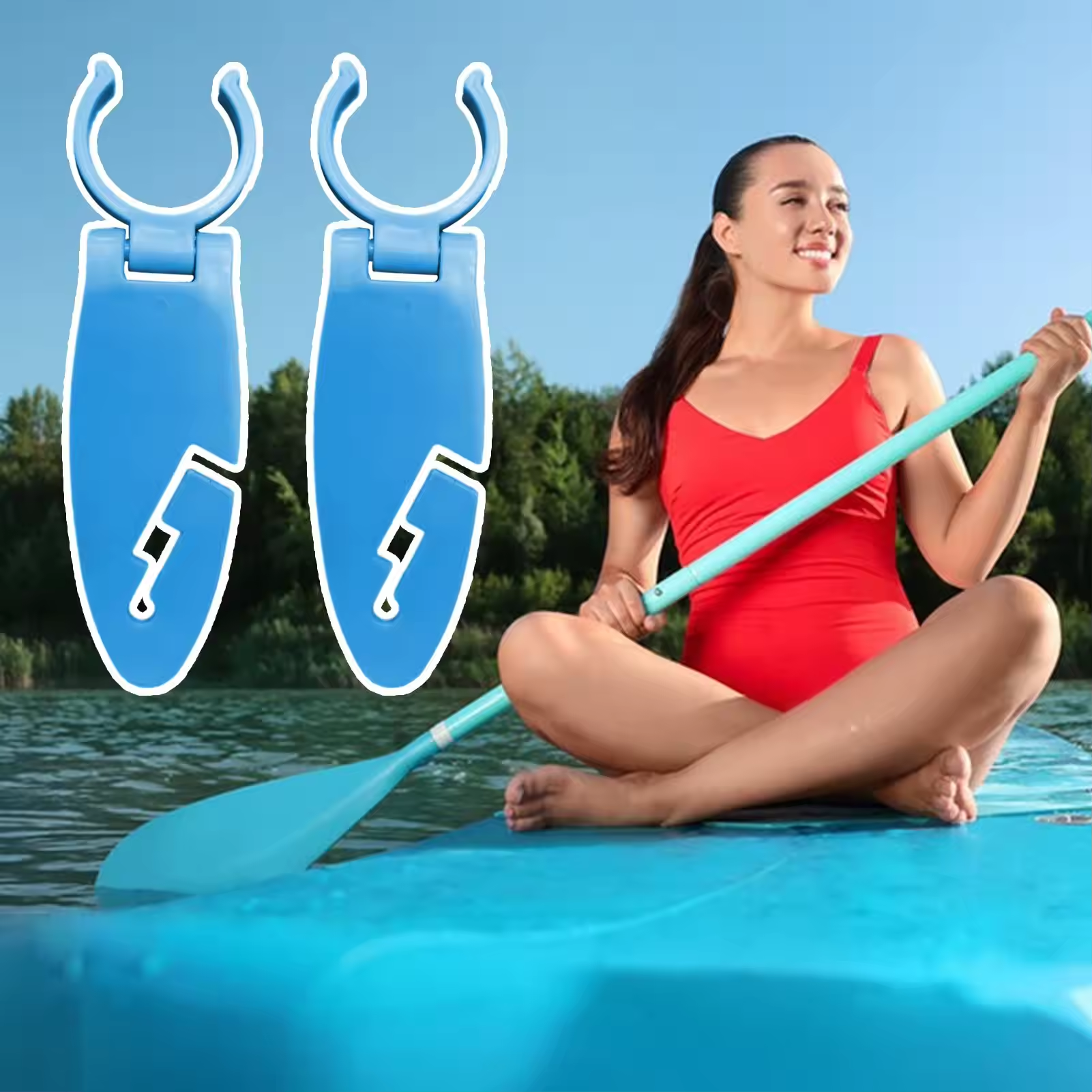 2pcs Stand Up Paddle Board Cli - Fishing Kayak Paddle incelemesi ve fiyatı