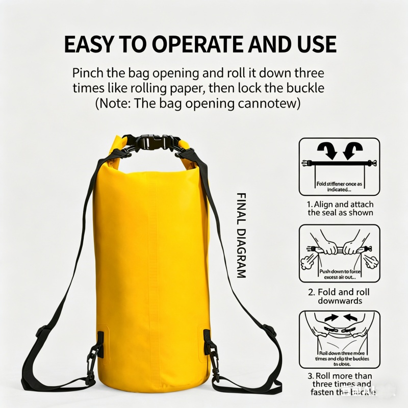 Swimming Waterproof Dry Bag 5L - Fishing Kayak Storage Bag incelemesi ve fiyatı