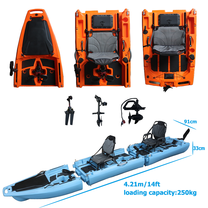 14FT 2 Person Detachable  Peda - Fishing Kayak Sit In incelemesi ve fiyatı