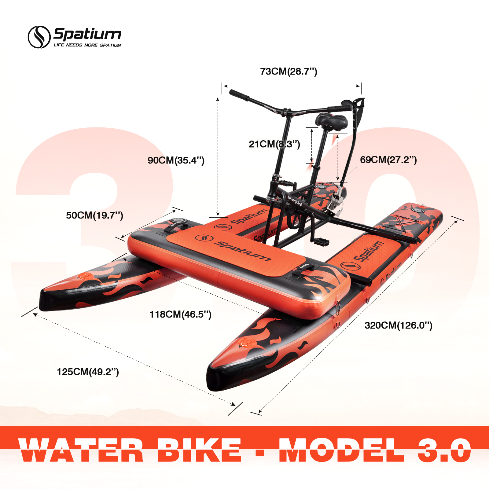 Spatium Sup Water Bike 3.0 Inf - Fishing Kayak Pedal Drive incelemesi ve fiyatı